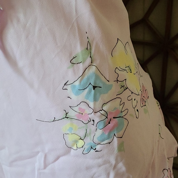 SALE TODAY PINK MULTI FLORAL LONGER DRESS SIZE 12 - Picture 7 of 16